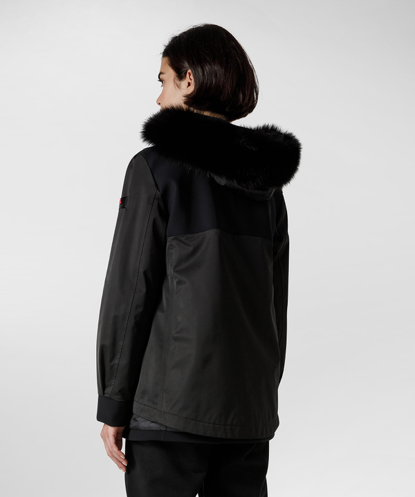 Double fabric parka with black inserts - Peuterey