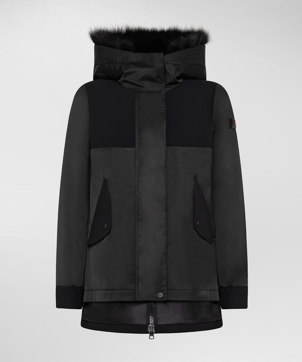Double fabric parka with black inserts - Peuterey