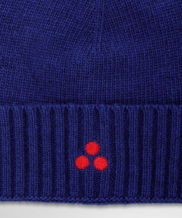 Mütze aus Wollmischung mit aufgesticktem Logo - Peuterey