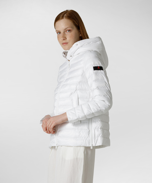 Regular fit eco-friendly down jacket with wide collar and hood - Peuterey