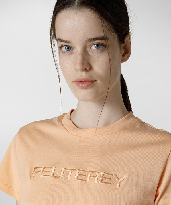 Cotton jersey t-shirt with lettering logo - Peuterey