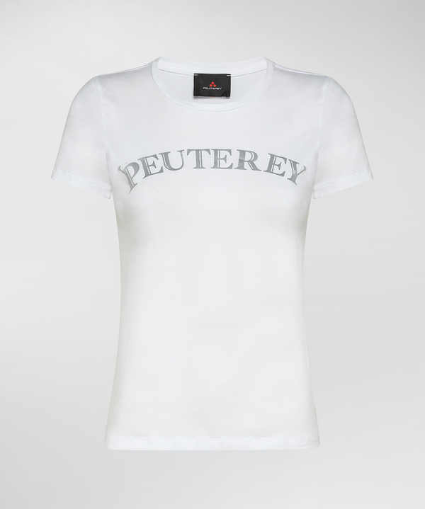 T-shirt with front metal-effect print - Peuterey