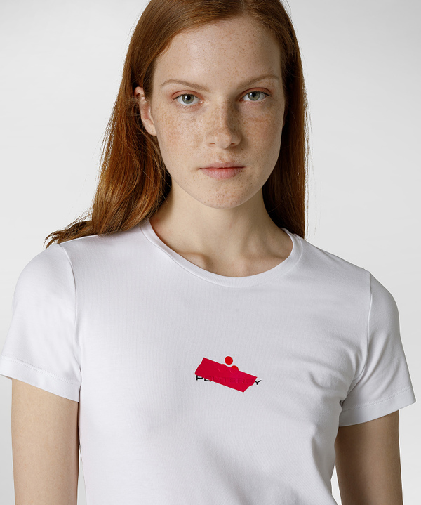 T-Shirt mit Fluo-Logo - Peuterey