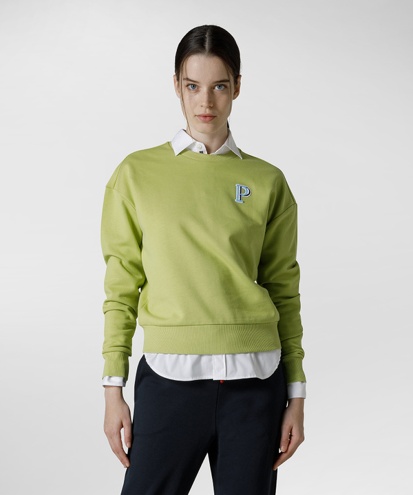 Sweatshirt mit kleinem Druck auf der Vorderseite - Peuterey