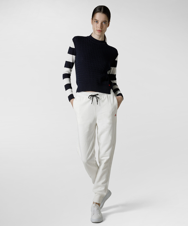 Sweater with striped sleeves - Peuterey