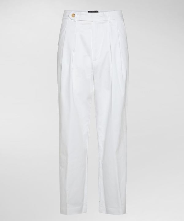 Garbardine stretch-cotton trousers - Peuterey