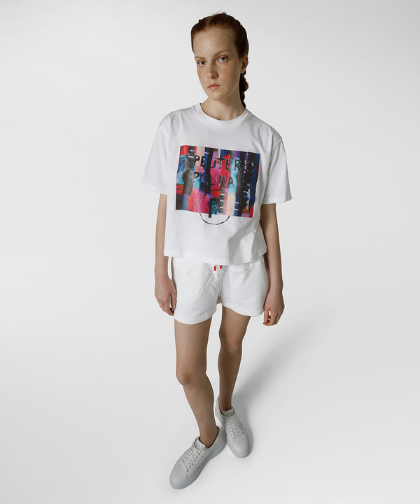 T-Shirt mit Multicolor-Print, Linie Peuterey.Plurals - Peuterey