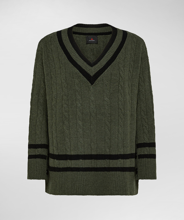 Carded merino wool jumper - Peuterey