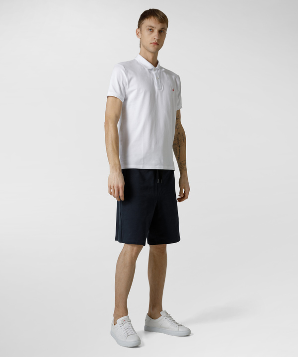Piquet-Poloshirt aus Baumwolle und Modal - Peuterey