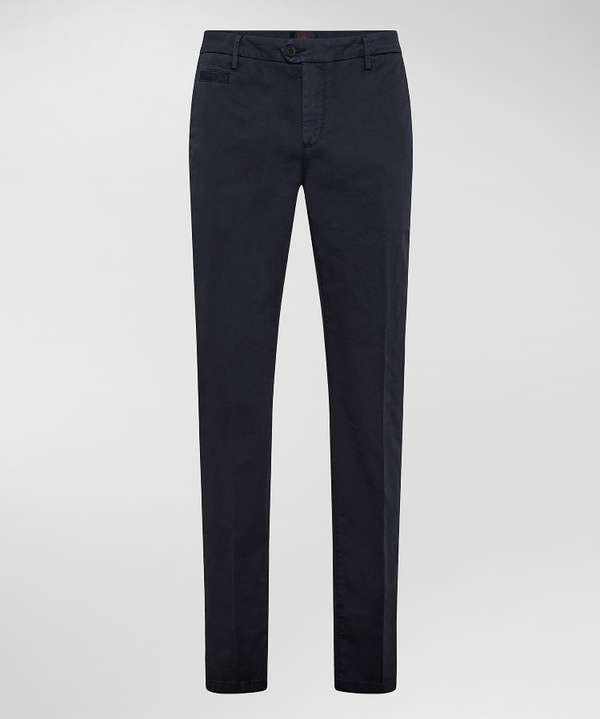 Piece-dyed gabardine trousers - Peuterey