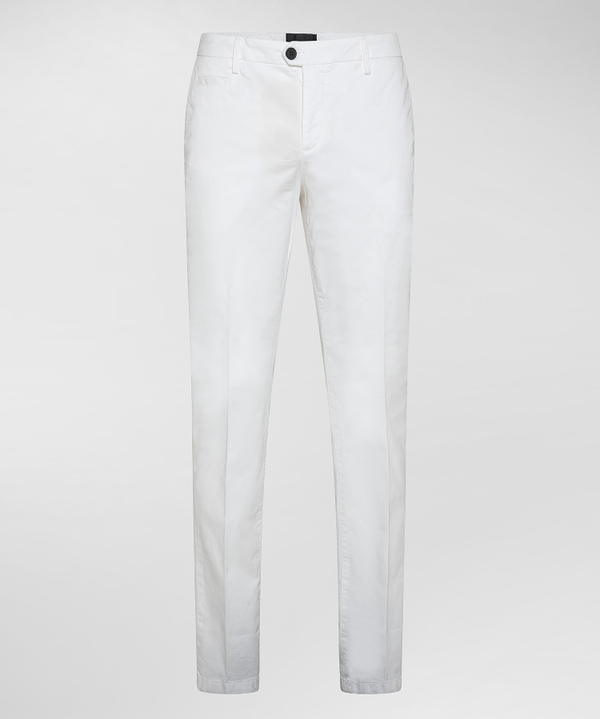 Piece-dyed gabardine trousers - Peuterey