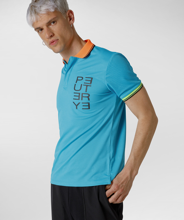 Tech fluo polo with contrasting-colour details - Peuterey