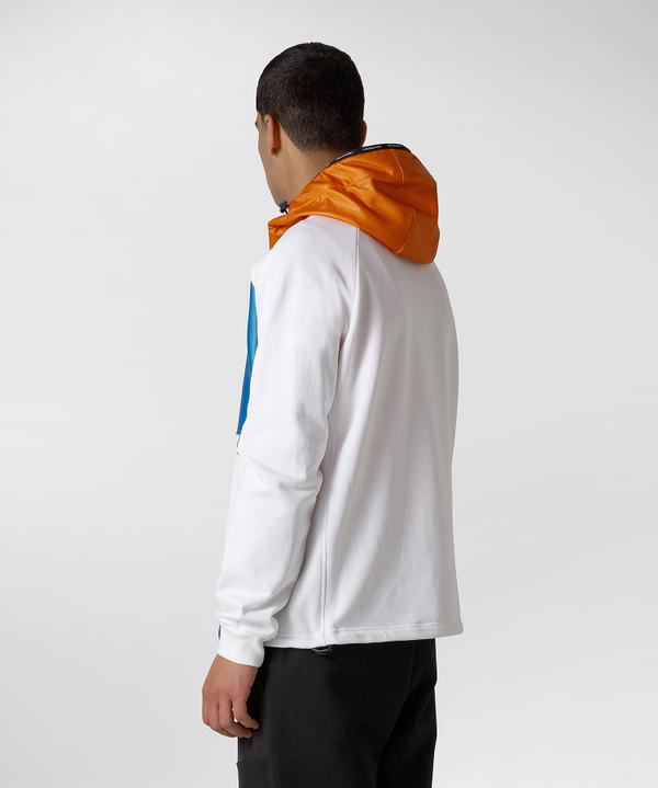 Hooded sweater with lettering on the sleeve - Peuterey