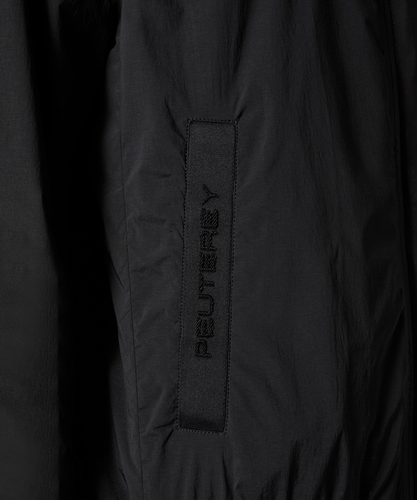 Bomberjacke aus Stretch-Nylon mit schwarzen Grafikdetails - Peuterey
