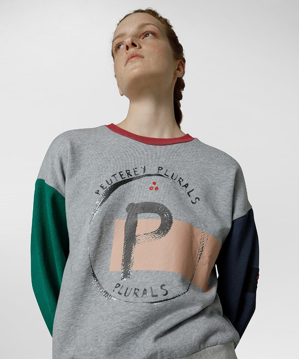Bedruckter Pullover aus GOTS-Garnen - Peuterey