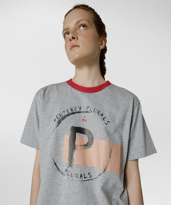 T-shirt con stampa lettering, linea Peuterey.Plurals - Peuterey
