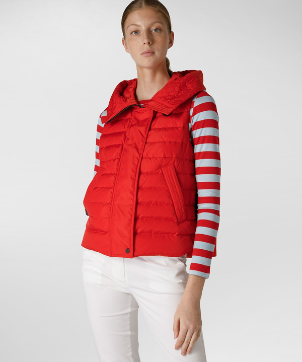 Gilet in taffetá cangiante, colore Rosso Vivo | Peuterey