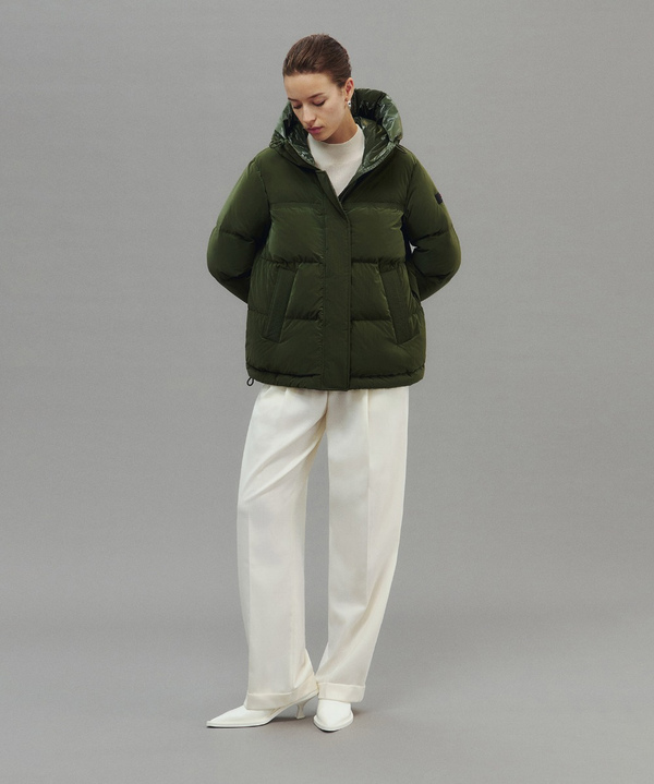DAUNENJACKE AUS NYLON MIT MATT-GLANZ-KONTRAST - Peuterey