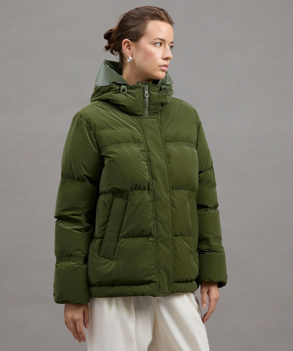DAUNENJACKE AUS NYLON MIT MATT-GLANZ-KONTRAST - Peuterey