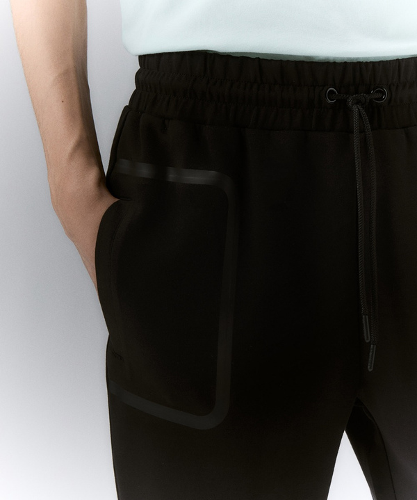 Stretch cotton joggers with taping - Peuterey