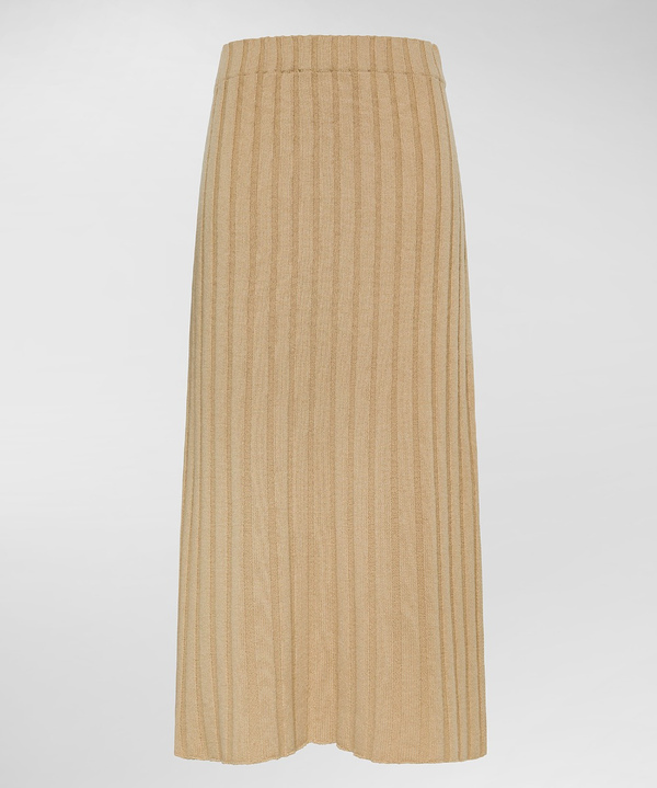 Long ribbed wool skirt - Peuterey
