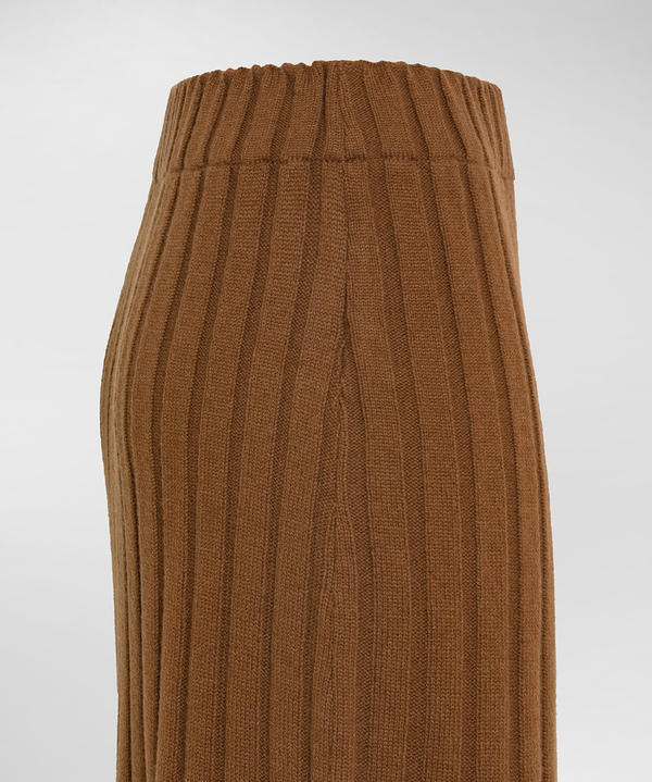 Long ribbed wool skirt - Peuterey