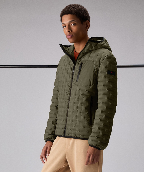 Stretch down jacket with geometric quilting - Peuterey