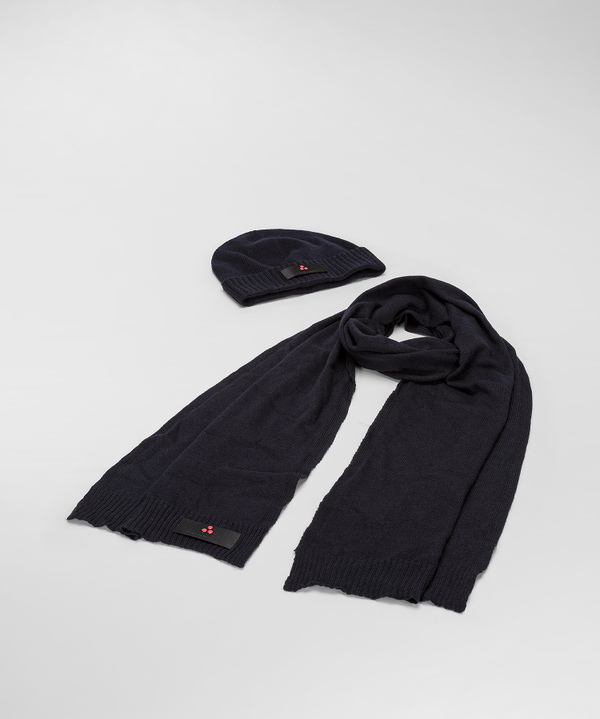 Cashmere blend scarf and hat set - Peuterey