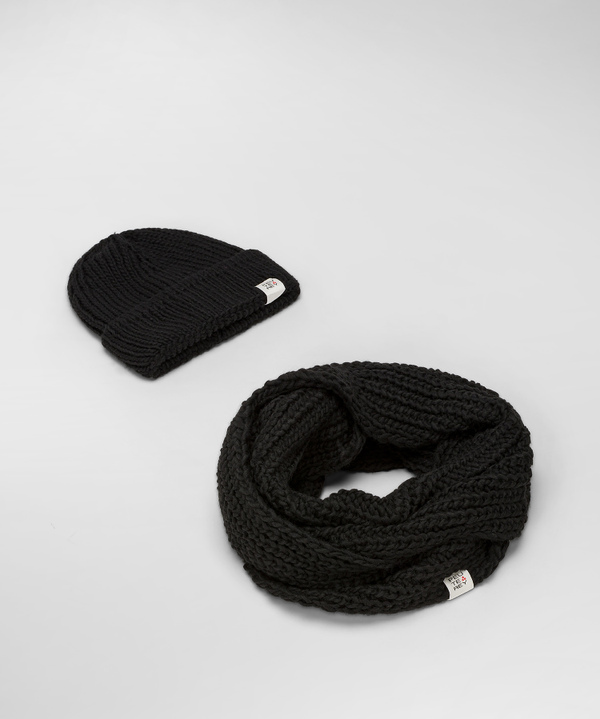 Wool blend hat and neckband set - Peuterey