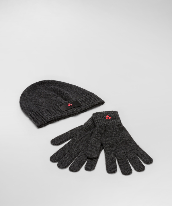 Cashmere blend hat and gloves set - Peuterey
