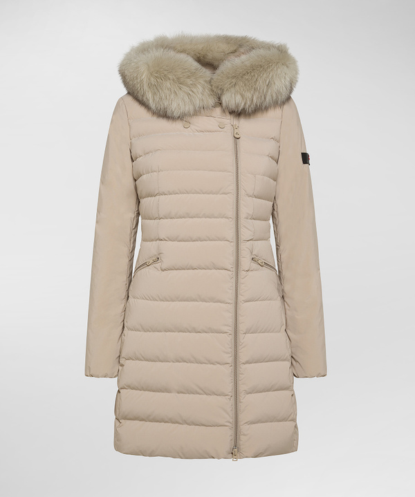 Slim down jacket with fur - Peuterey