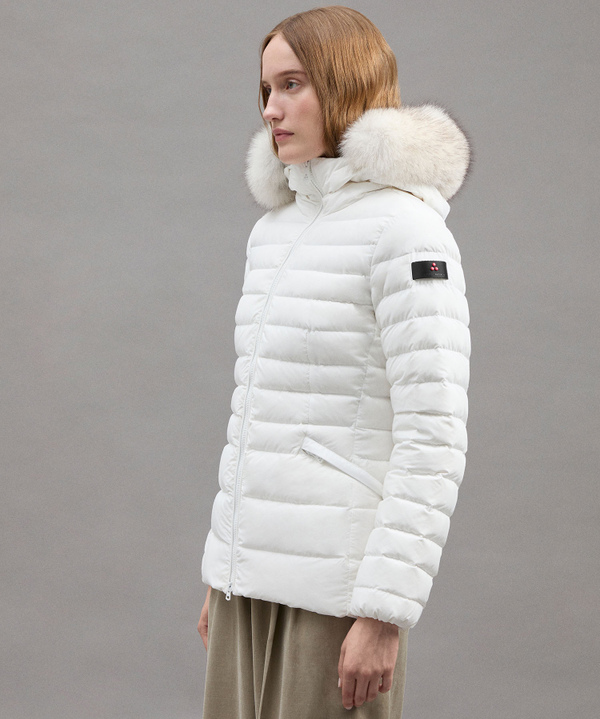 Slim down jacket with fur - Peuterey
