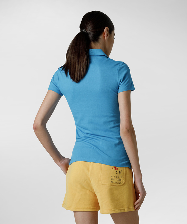 Weiches Piqué-Poloshirt mit gesticktem Logo - Peuterey