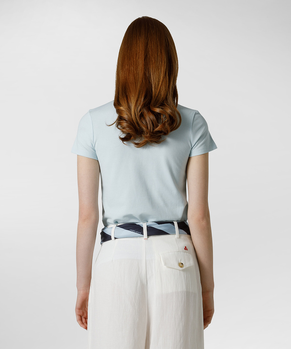 Weiches Piqué-Poloshirt mit gesticktem Logo - Peuterey