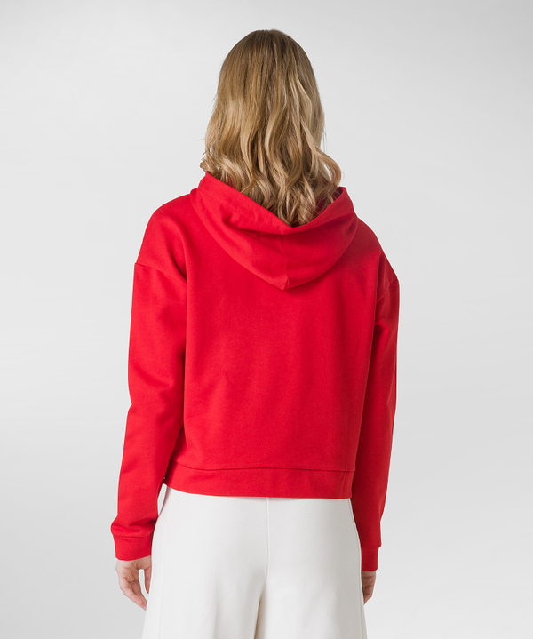Pullover aus weichem Plüsch mit Kapuze - Peuterey