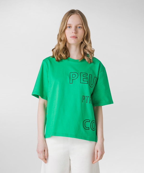 T-shirt mit gedrucktem Schriftzug - Peuterey