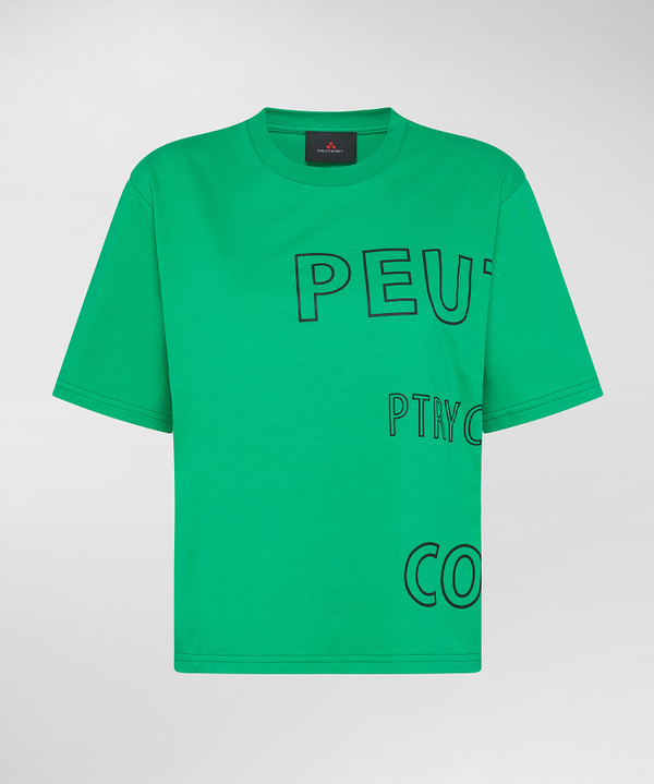 T-shirt mit gedrucktem Schriftzug - Peuterey