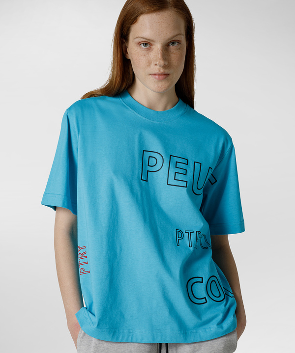 T-shirt mit gedrucktem Schriftzug - Peuterey