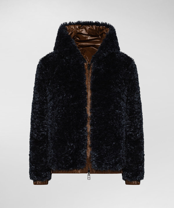 Faux fur and ripstop nylon bomber jacket - Peuterey
