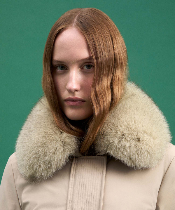 Slim-Jacke mit Pelz - Peuterey