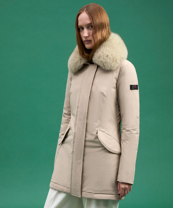 Slim-Jacke mit Pelz - Peuterey