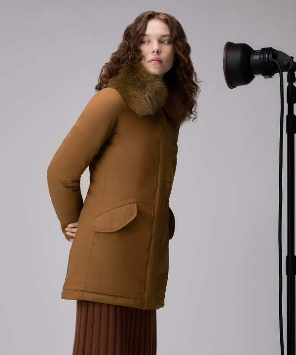 Slim-Jacke mit Pelz - Peuterey