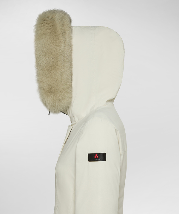 Giacca slim con pelliccia in tono colore - Peuterey