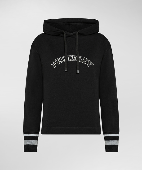 Hooded sweatshirt with logo lettering - Peuterey