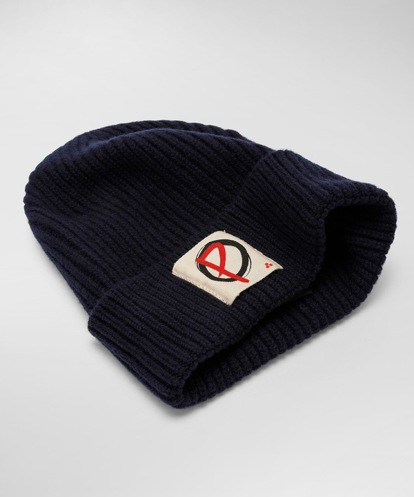 Cappello in tricot misto cachemire con logo Peuterey.Plurals - Peuterey