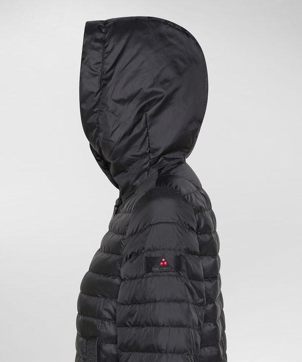 Umweltfreundliche Daunenjacke mit fester Kapuze - Peuterey