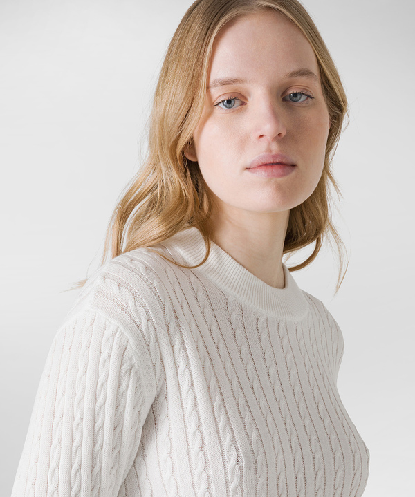 Knitted fabric braided sweater - Peuterey