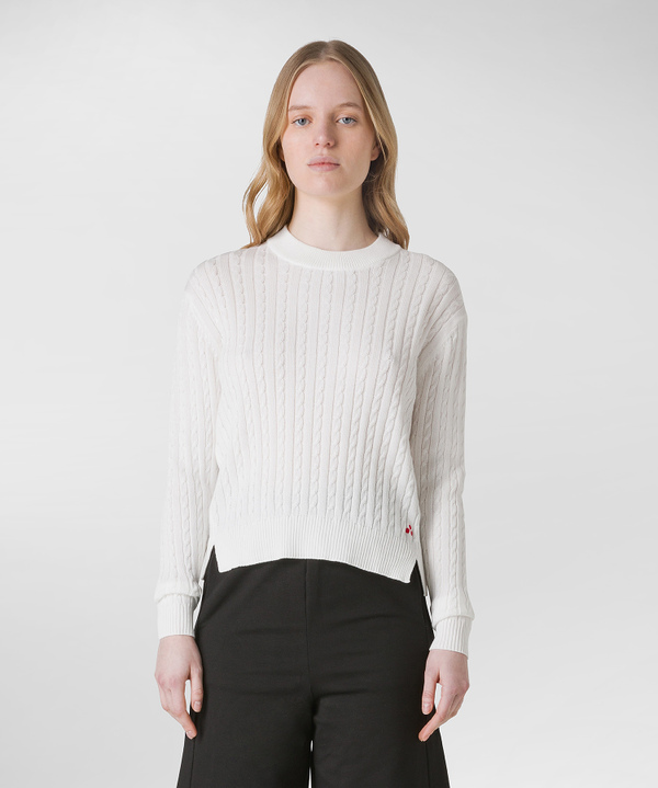 Knitted fabric braided sweater - Peuterey