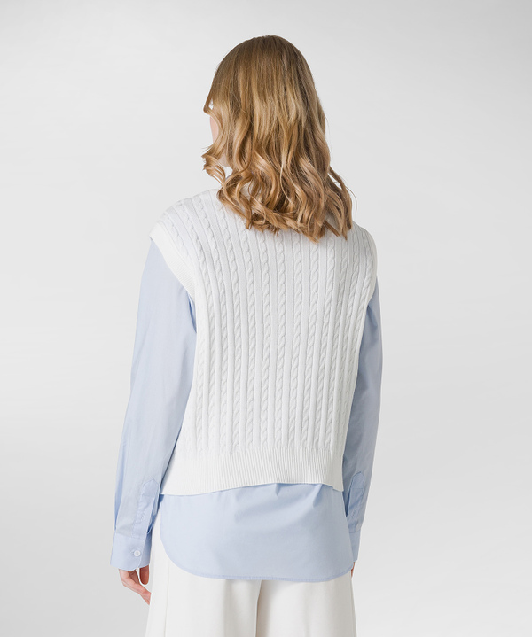 100% cotton knit vest - Peuterey