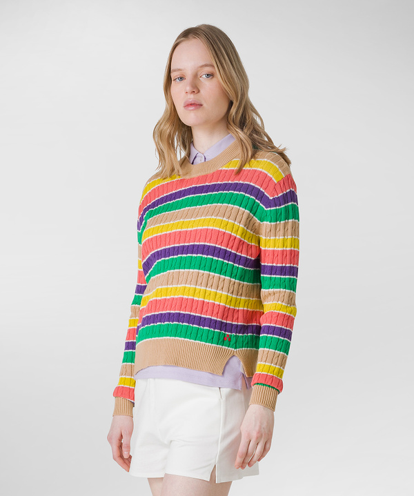 Striped coloured sweater - Peuterey